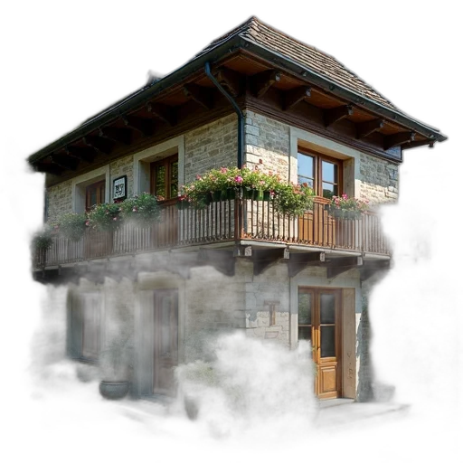 building, photorealistic, 3d render, concept art transparent PNG cut-out