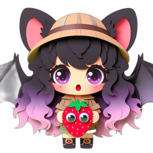 dragon, creature, hat, 3d render transparent PNG cut-out