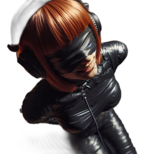 mask, jacket, face, weapon transparent PNG cut-out