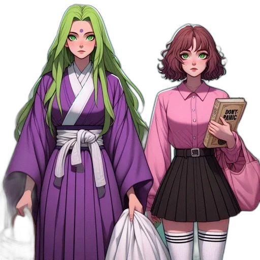 dress, concept art, anime, fantasy art transparent PNG cut-out