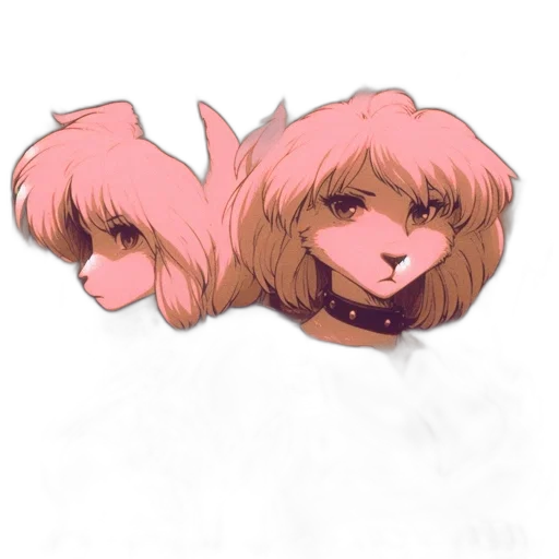 hair, creature, face, crown transparent PNG cut-out