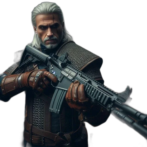 weapon, concept art, 3d render, photorealistic transparent PNG cut-out