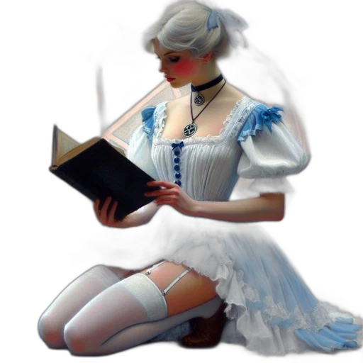 dress, hat, mask, staff transparent PNG cut-out