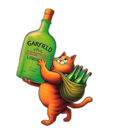 bottle, animal, food, 3d render transparent PNG cut-out