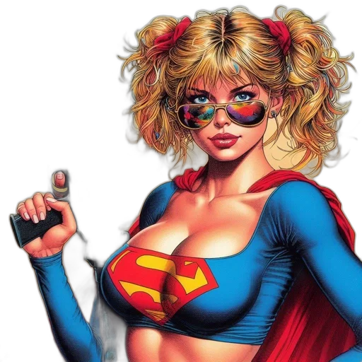 comic book art, concept art, cartoon, photorealistic transparent PNG cut-out