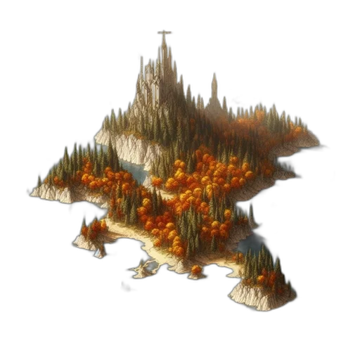 dragon, crown, tree, creature transparent PNG cut-out