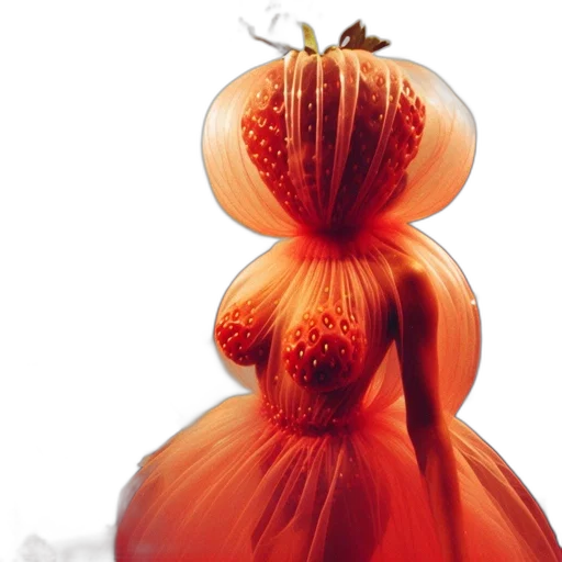 dress, flower, crown, food transparent PNG cut-out