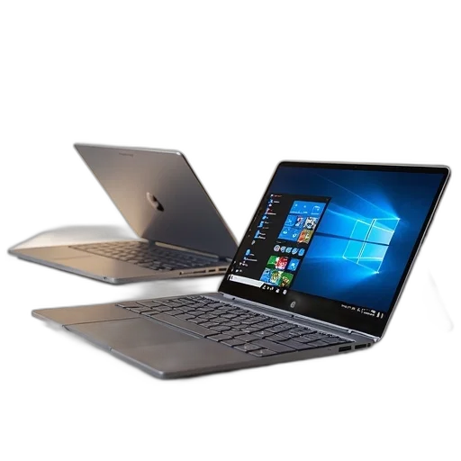 3d render, chromebook, convertible, laptops transparent PNG cut-out