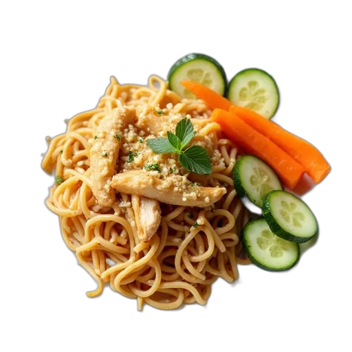 food, 3d render, asian, style transparent PNG cut-out