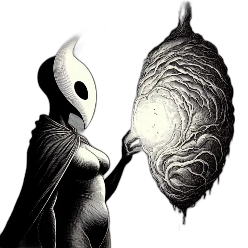 mask, creature, dress, robot transparent PNG cut-out