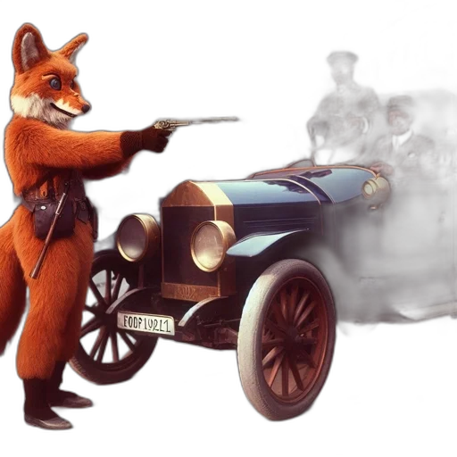 car, weapon, animal, staff transparent PNG cut-out