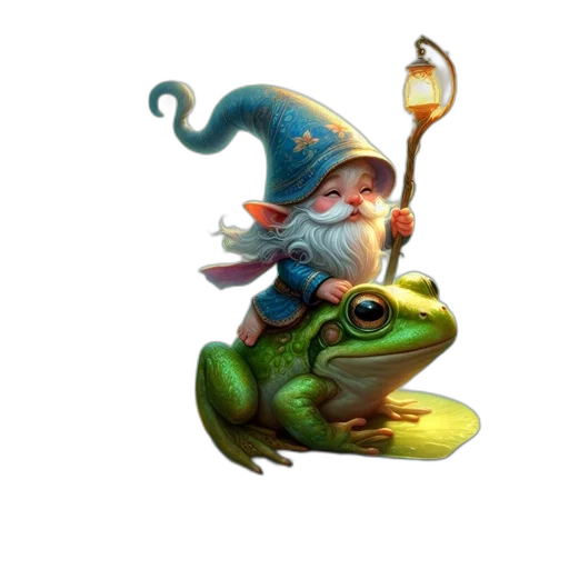 staff, dragon, hat, creature transparent PNG cut-out