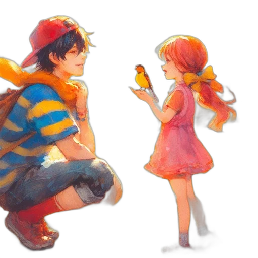 dress, hat, watercolor, concept art transparent PNG cut-out