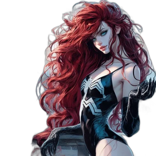 dress, comic book art, fantasy art, concept art transparent PNG cut-out