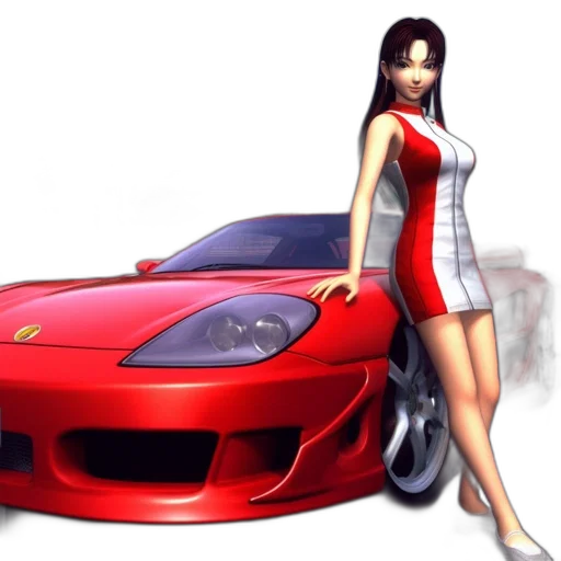car, dress, photorealistic, 3d render transparent PNG cut-out