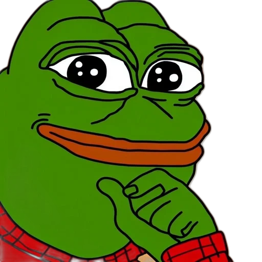 face, anthropomorphic, frog, thoughtful transparent PNG cut-out