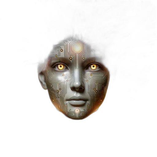 mask, face, robot, creature transparent PNG cut-out