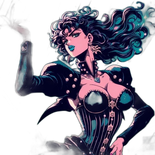 comic book art, concept art, fantasy art, cyberpunk transparent PNG cut-out
