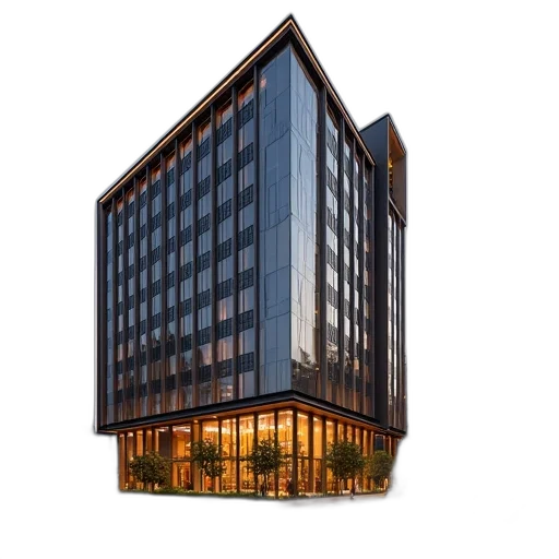 building, 3d render, newly, development transparent PNG cut-out