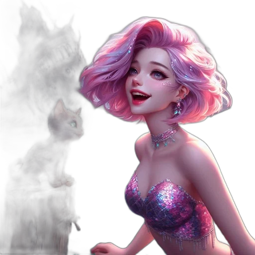 dress, creature, fantasy art, concept art transparent PNG cut-out