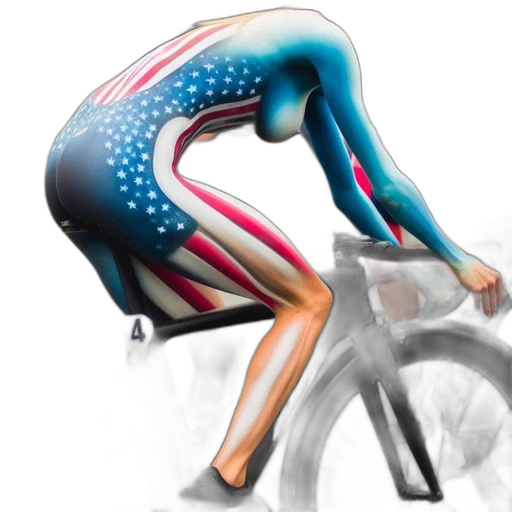 athlete, competes, bike, race transparent PNG cut-out