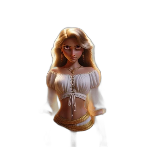 jewelry, dress, crown, 3d render transparent PNG cut-out