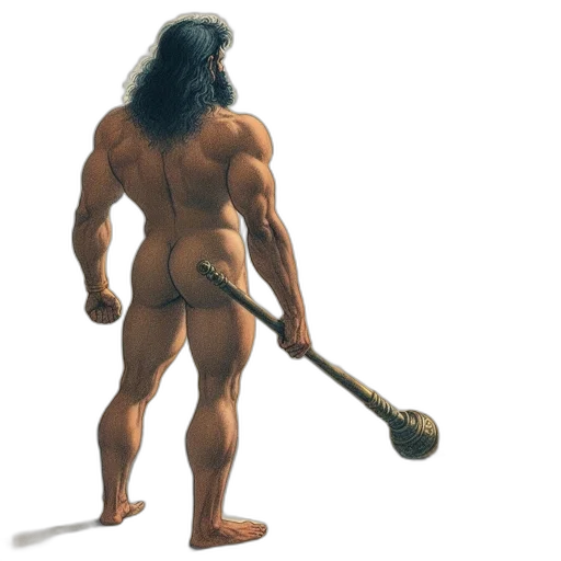 staff, weapon, sword, hair transparent PNG cut-out