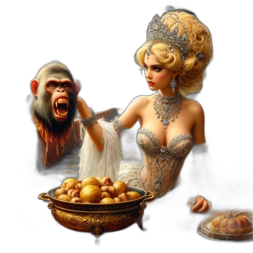 jewelry, crown, food, concept art transparent PNG cut-out
