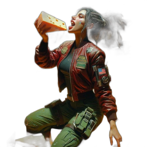 jacket, food, robot, weapon transparent PNG cut-out