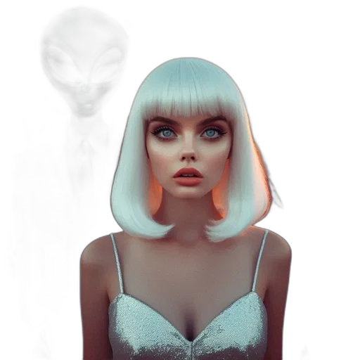 hair, mask, creature, face transparent PNG cut-out