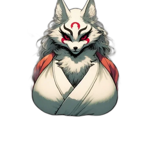 mask, creature, staff, animal transparent PNG cut-out