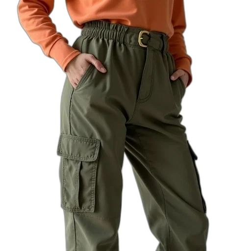 jacket, staff, earth tones, green transparent PNG cut-out