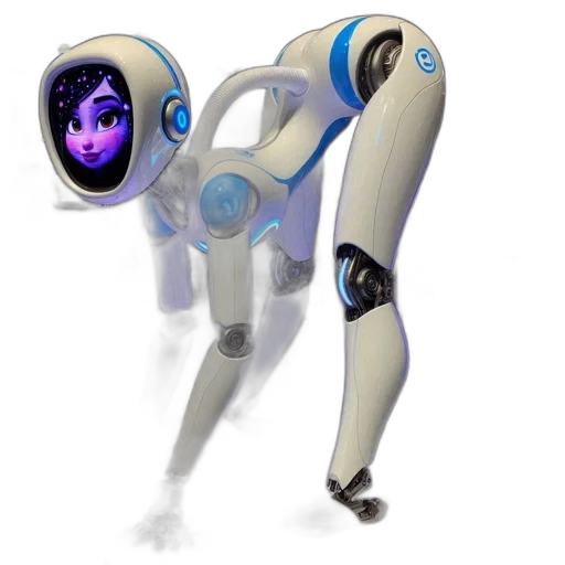 robot, concept art, 3d render, robotic transparent PNG cut-out