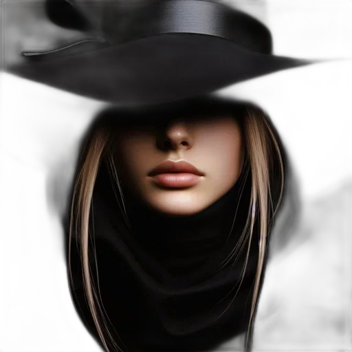 hat, mask, face, hair transparent PNG cut-out