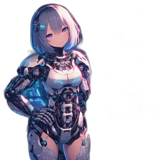 robot, dress, weapon, creature transparent PNG cut-out