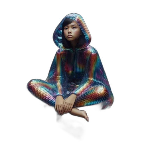 dress, jacket, creature, face transparent PNG cut-out
