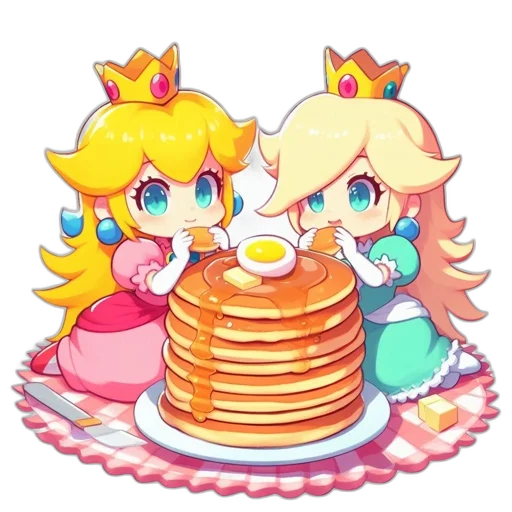 food, dress, crown, pixel art transparent PNG cut-out