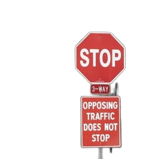 weapon, stop, sign, underneath transparent PNG cut-out