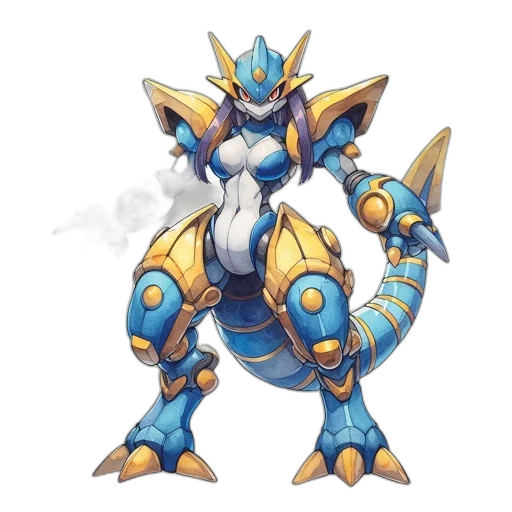 dragon, weapon, robot, staff transparent PNG cut-out