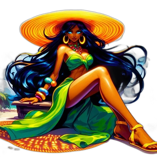 dress, concept art, comic book art, fantasy art transparent PNG cut-out
