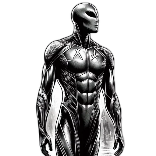 robot, comic book art, concept art, cartoon transparent PNG cut-out