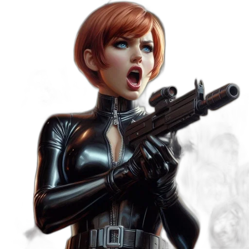 weapon, robot, comic book art, concept art transparent PNG cut-out