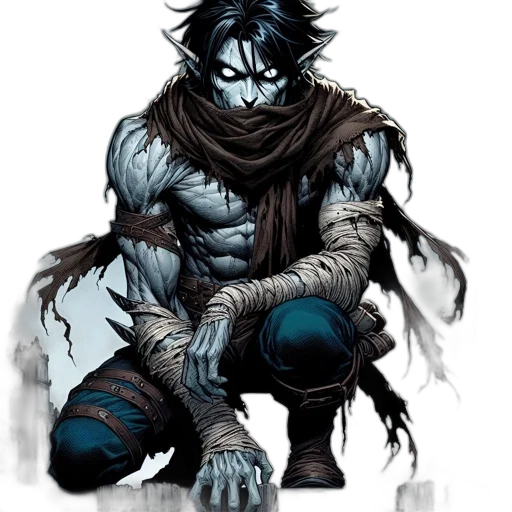 mask, comic book art, concept art, fantasy art transparent PNG cut-out