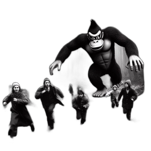 animal, creature, concept art, 3d render transparent PNG cut-out