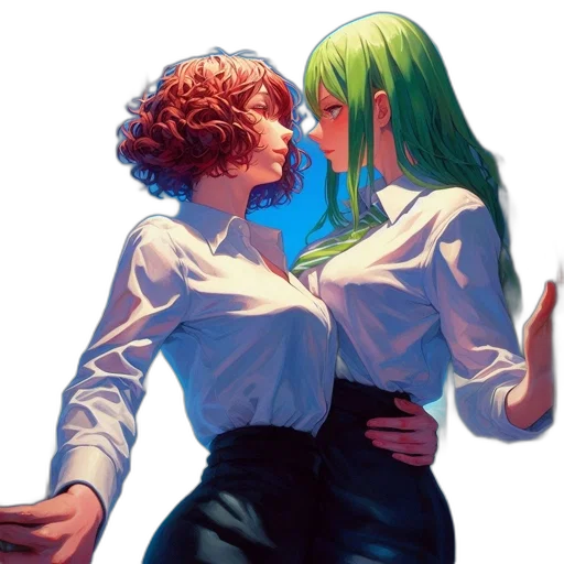 dress, jacket, concept art, anime transparent PNG cut-out