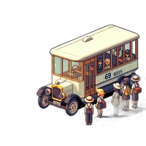 car, robot, pixel art, concept art transparent PNG cut-out