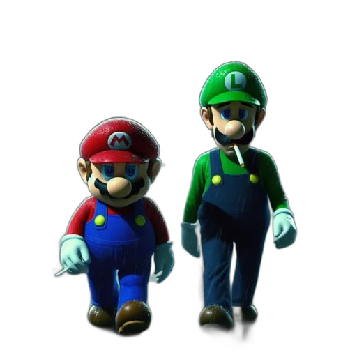 3d render, concept art, pixel art, green transparent PNG cut-out
