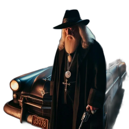 car, staff, hat, sword transparent PNG cut-out
