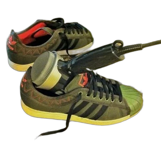 shoes, weapon, 3d render, photorealistic transparent PNG cut-out