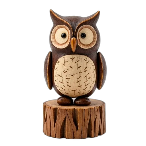 3d render, photorealistic, small, wooden transparent PNG cut-out